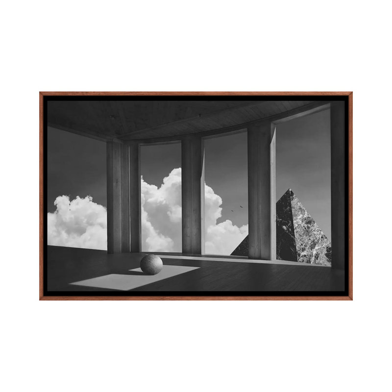Sighting IV by Fran Rodriguez - Print on Canvas, 66.04 cm H x 45.72 cm W, Brown Floater Frame