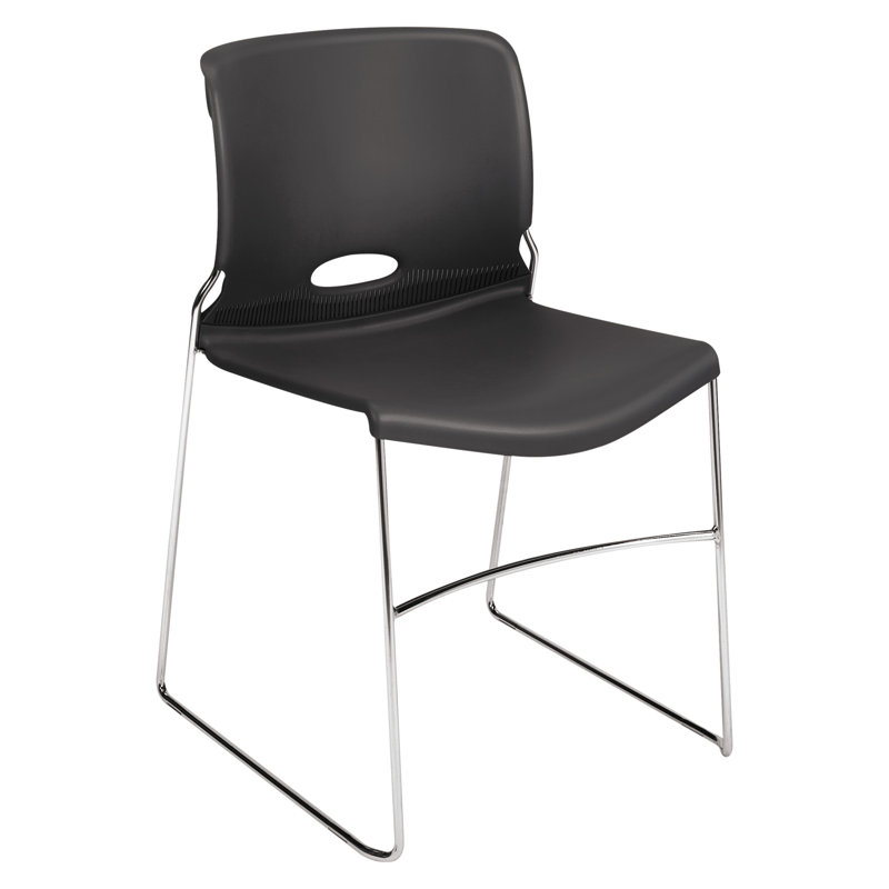 Chaise empilable haute densité sans accoudoirs Olson, Lave
