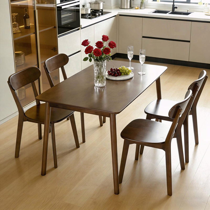 47-Inch Solid Wood Rectangular Dining Table