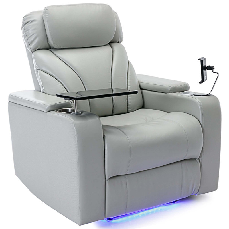 Fauteuil de massage inclinable, Gris clair