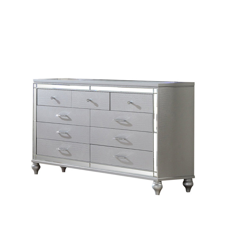 Commode à 6 tiroirs avec miroir Sterling