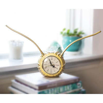 Horloge de table analogique en résine