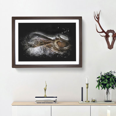 Alligator Watchful Eye - Picture Frame Graphic Art Print