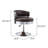Aubreeanna Swivel Upholstered Genuine Leather Adjustable Height Counter Stool