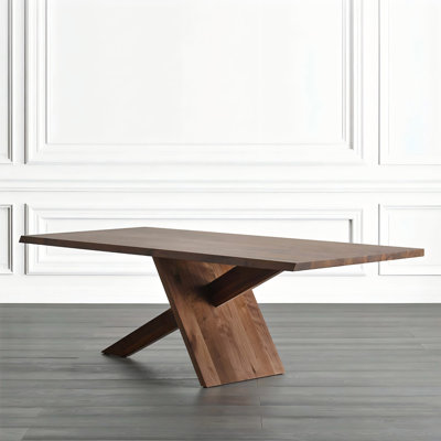 62.99"Modern minimalist vintage brown conference table