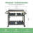 Arlmont & Co. Bhavya 21.65'' W x 33.27'' D Steel Grill Cart / Table