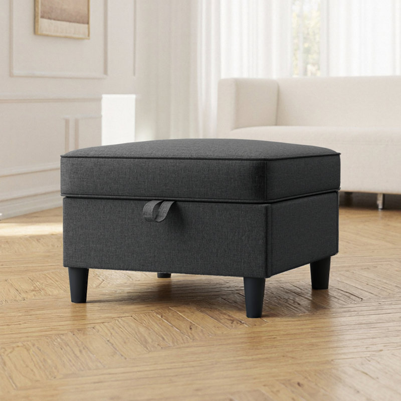 Repose-pieds avec rangement, repose-pieds pour la maison, Gris foncé