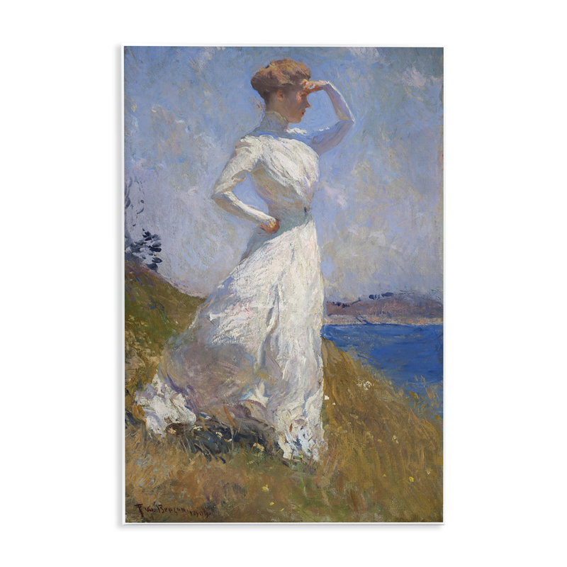 Art mural classique femme au soleil par one1000paintings, H 19 po x l 13 po