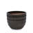 Handmade Dark Coffee Ceramic Planter Set of 4 (6.5" to 14.17" Length), Indoor/Outdoor Flower Pot for Succulents, Herbs by Window, Couchside - Breathable Clay with Drainage-978226405