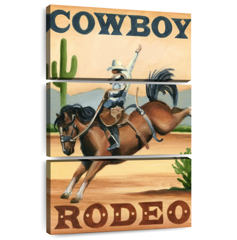 Cowboy Rodeo, 38" H x 24" W
