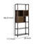 Bibliothèque étagère en bambou avec armoire de 68 pouces Mareike Axa-713891117