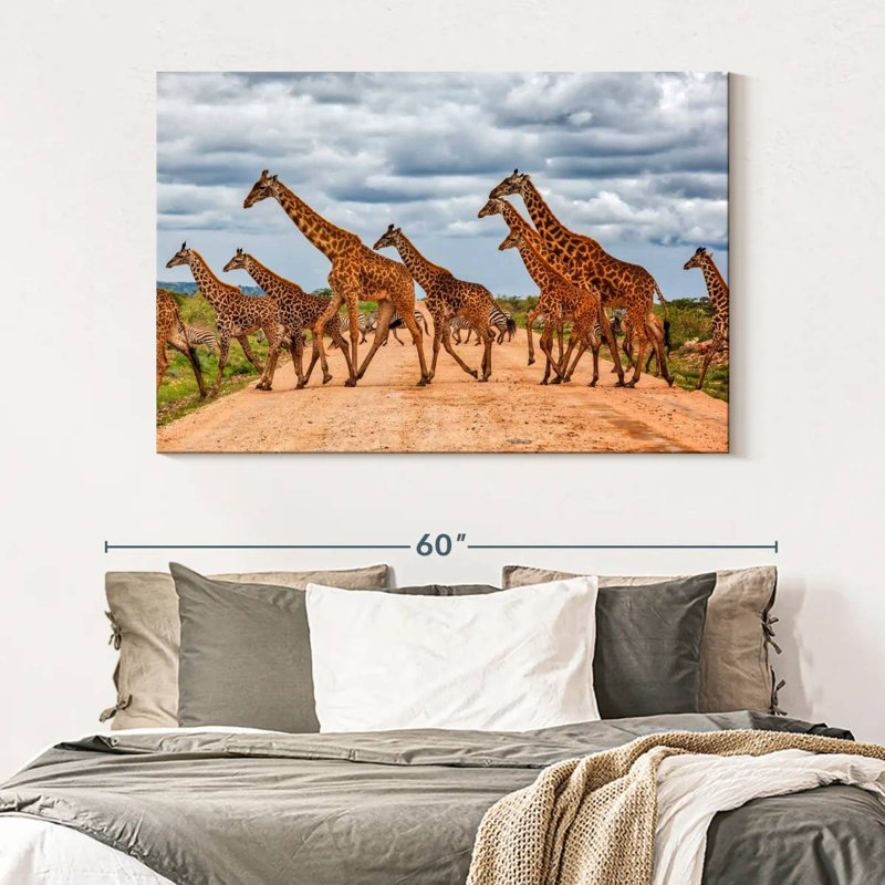 Girafes de Brampt, animaux de safari, H 34 po x l 51 po