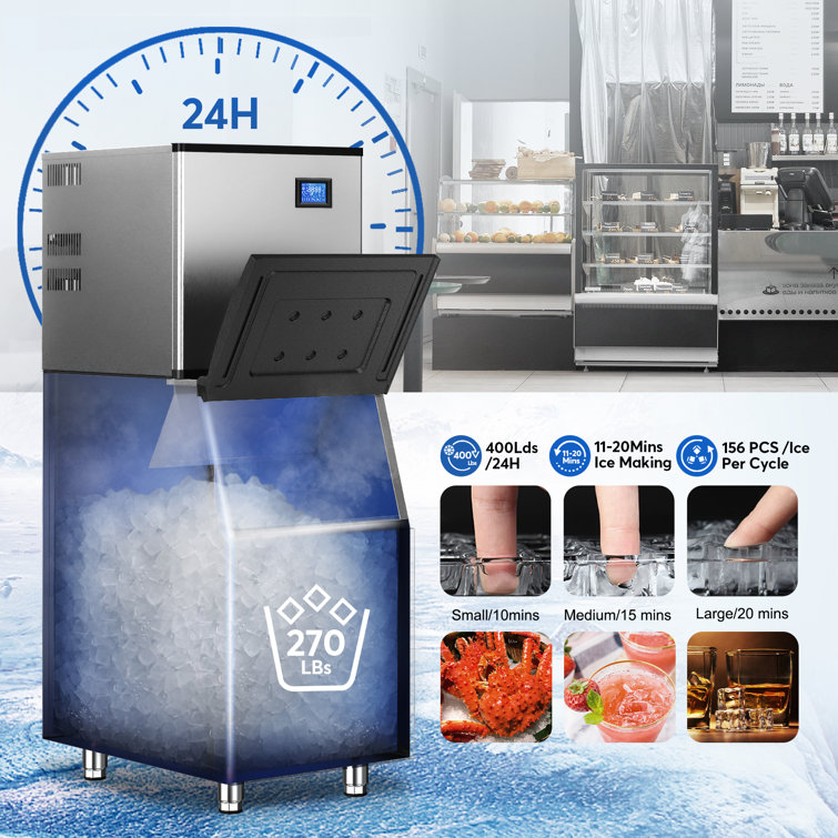 Coolski Commercial Ice Maker Machine 350LB/24H – Coolski Official