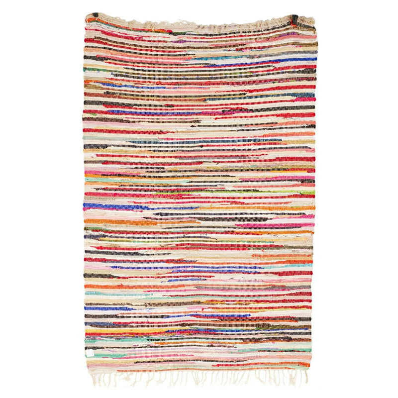 Hagood Geometric Hand Woven 40cm X 60cm Area Rug