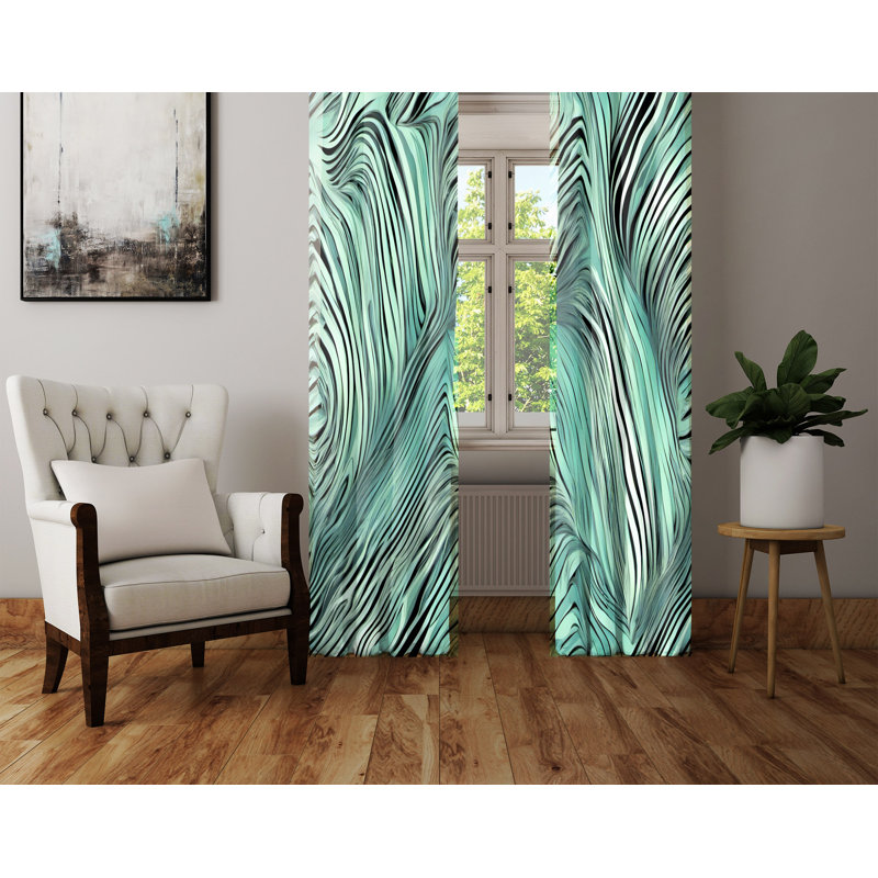 Semi Sheer Curtain Pair, 20" W x 52" L
