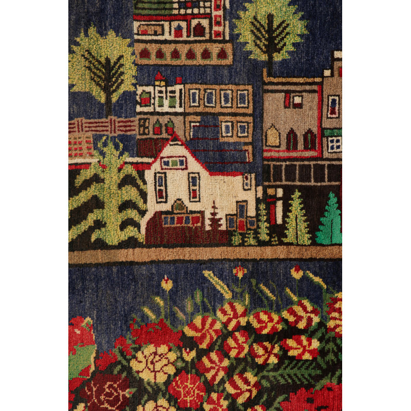 One-of-a-Kind Rectangle 3'3" X 5'3" Hand Knotted Area Rug, Rectangle 3'3" x 5'3"