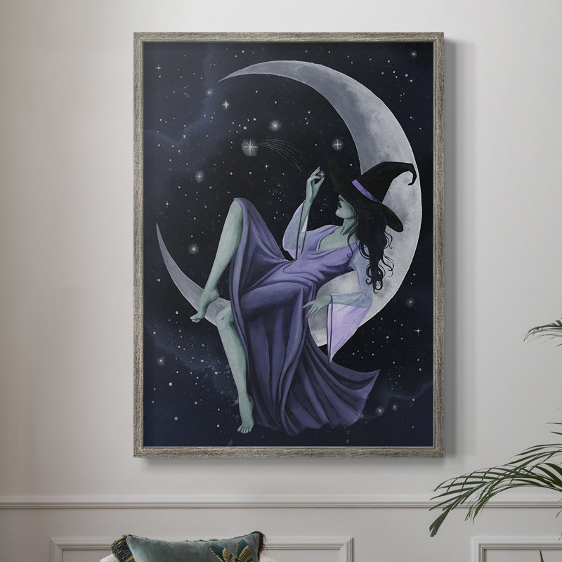Star Sorceress I, reproduction encadrée - bois massif, H 11 po x l 9 po