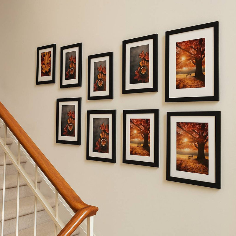 Picture Frame - Set of 10, Black