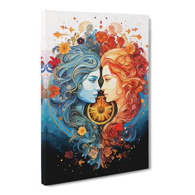 Gemini Zodiac Colour - Rectangle Print