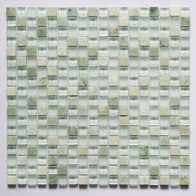 Premium 0.63" x 0.63" Glass Mosaic Tile