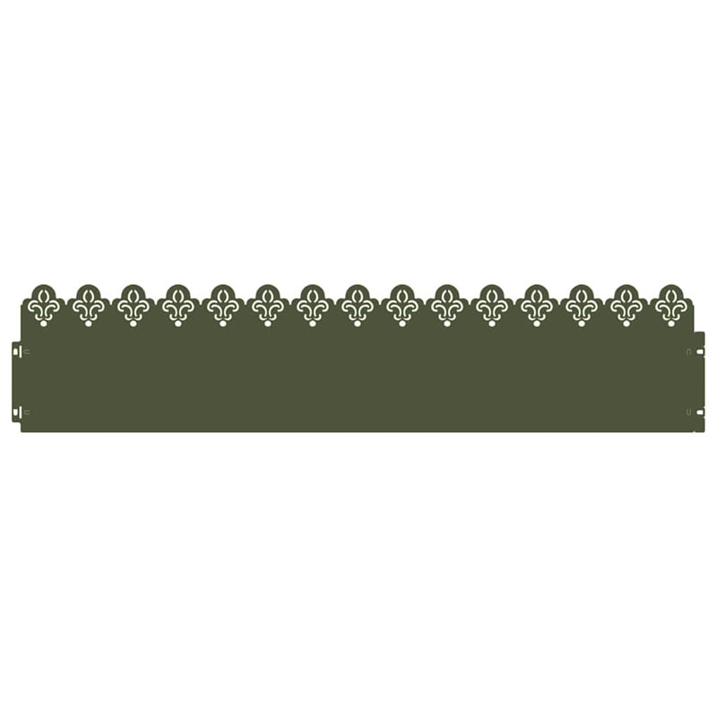 22cm H x 103cm W Steel Hardware, Olive Green