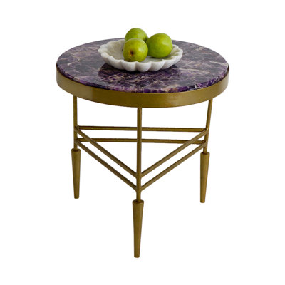Solid Wood Top End Table