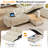 Multifunctional Sectional Sleeper Sofa With Usb/Type-C Charging, 5-Position Recline, Tool-Free Assembly, Corduroy Fabric With Washable Covers-L Shape Sofa-397086785-397086784