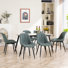 Chaise d'appoint rembourrée en similicuir Chardee