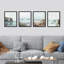 «Rocky Storm Cloud Sky Beach Ocean», reproduction encadrée de 4 pièces-90605024-90605026