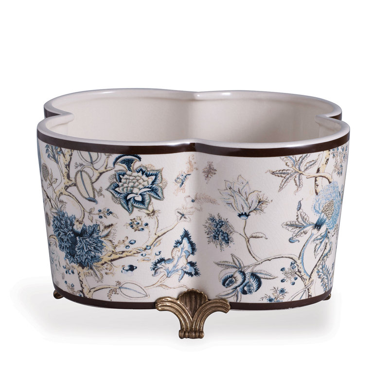 Scalamandre Porcelain Pot Planter