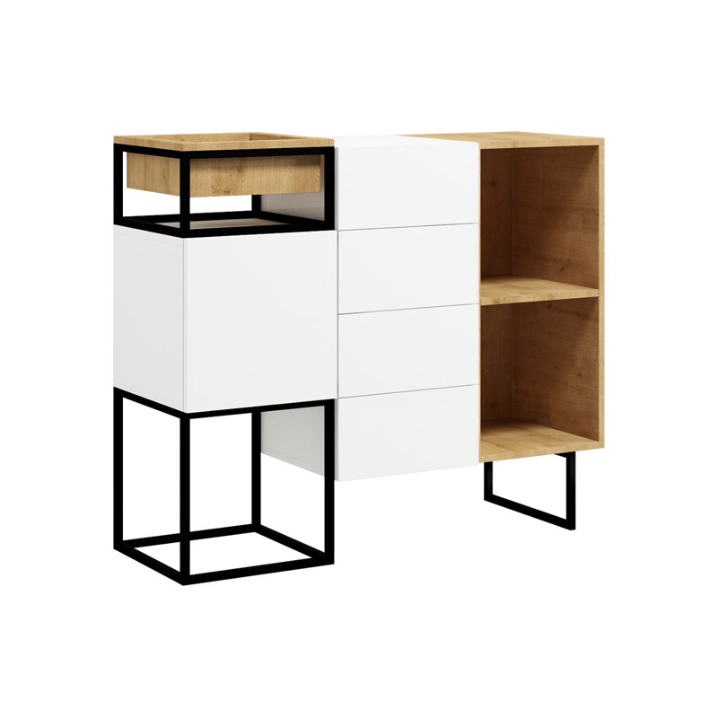 Harmander 120cm W 4 - Drawer Chest of Drawers
