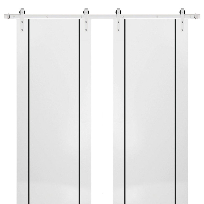 Finition en bois massif manufacturé, Satin blanc, 60 po x 84 po