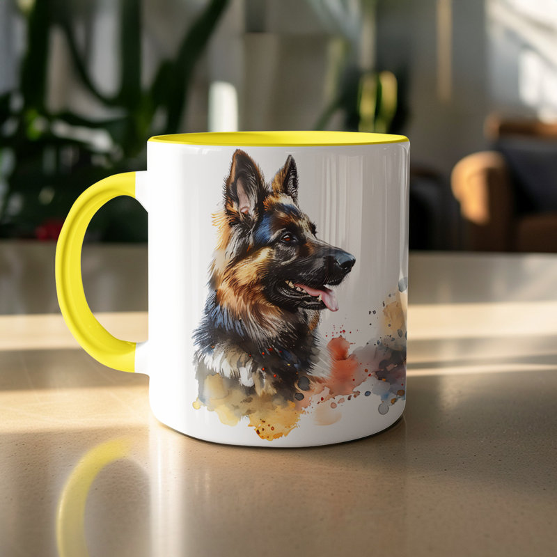 Mug, 1, Yellow