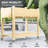 Raised Flower Bed, Wood Raised Planter, Natural-91951664