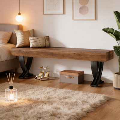 Banc de plante, banc de bout de lit élégant, banc de chaussures robuste pour le vestibule