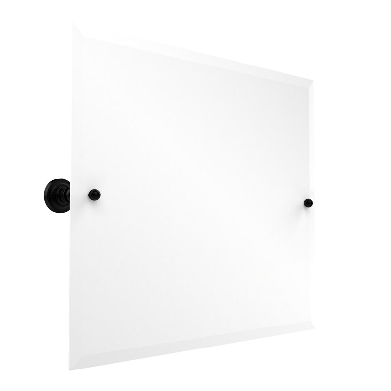 Miroir rectangulaire inclinable 26 po x 21 po Marchmont, Noir mat