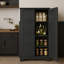 Commode à 4 tiroirs de 23,6 po avec porte de grange coulissante, armoire de rangement-112963366