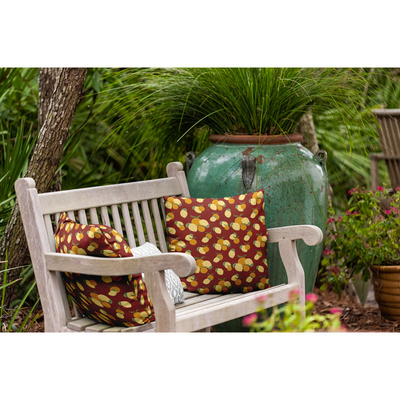  Housse et insert de coussin décoratif en polyester pour intérieur / extérieur E par Design, H 20 po x l 20 po