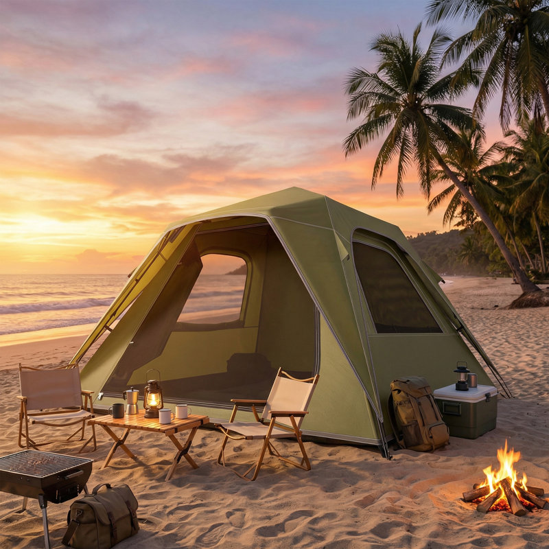 3 Person Tent, Green