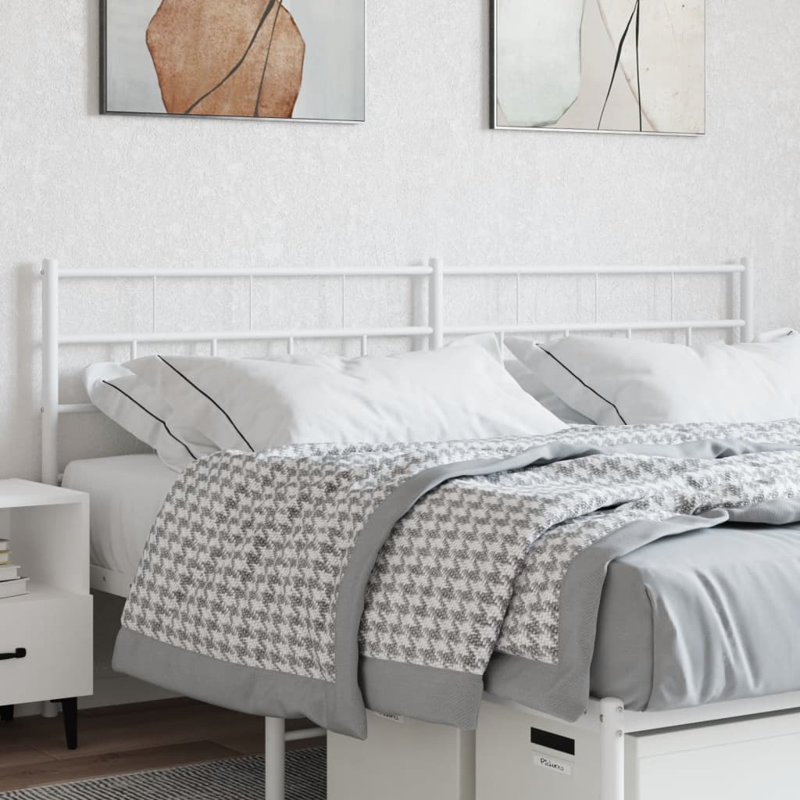 Muscott Metal Headboard, White, 90 x 166 cm