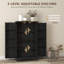 Armoire de cuisine avec tablettes réglables noir