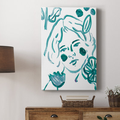 Budding Flower III -Custom Wrapped Gallery Cavas