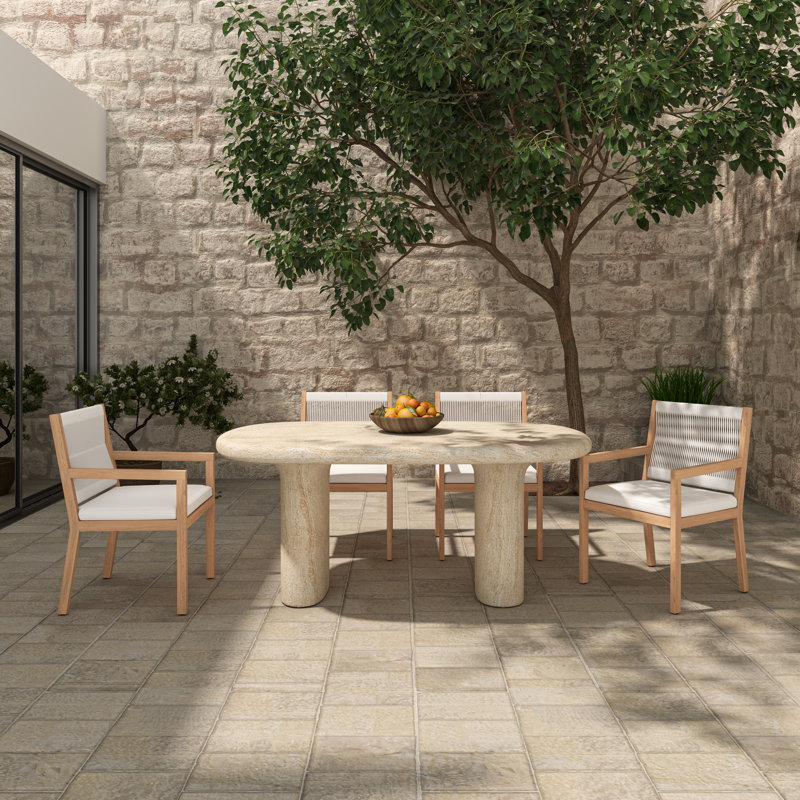 Sierra Concrete 78'' Outdoor Dining Table