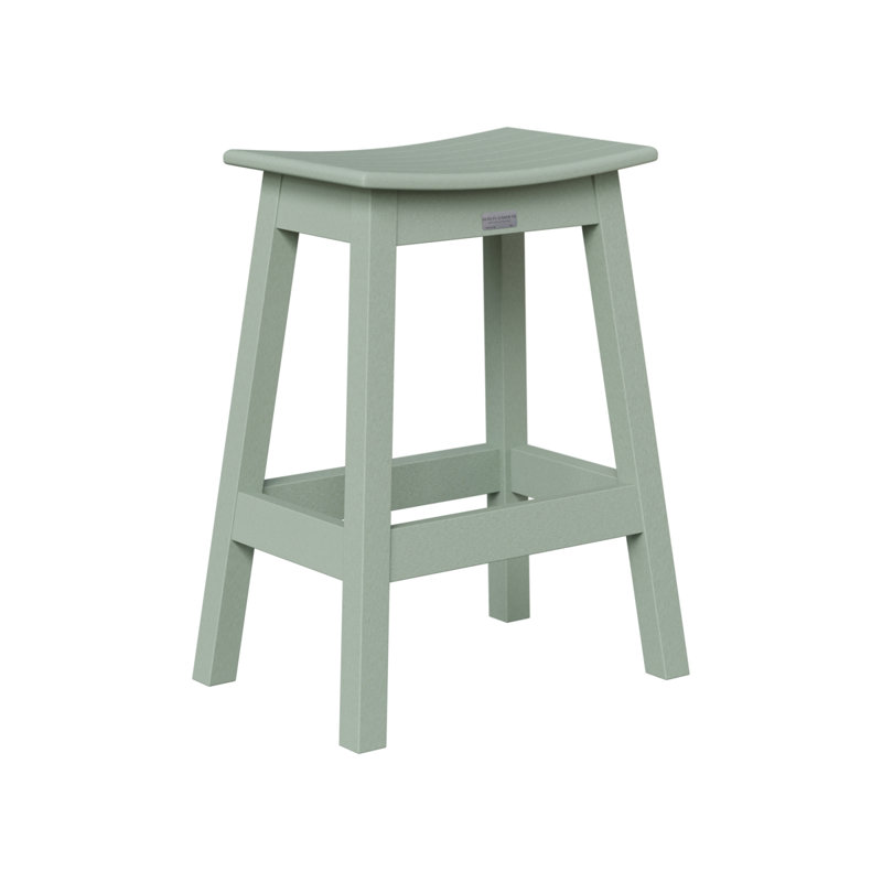 Berlin Gardens Saddle Bar Stool, Seafoam, 30.5