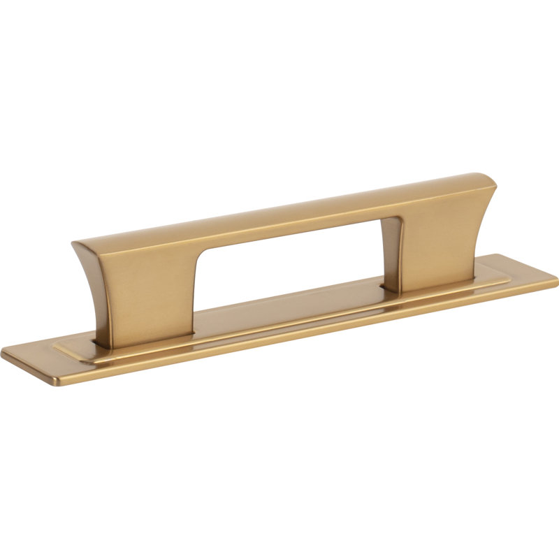 Zander 12" Center To Center Bar Pull, Warm Brass, 3 3/4"