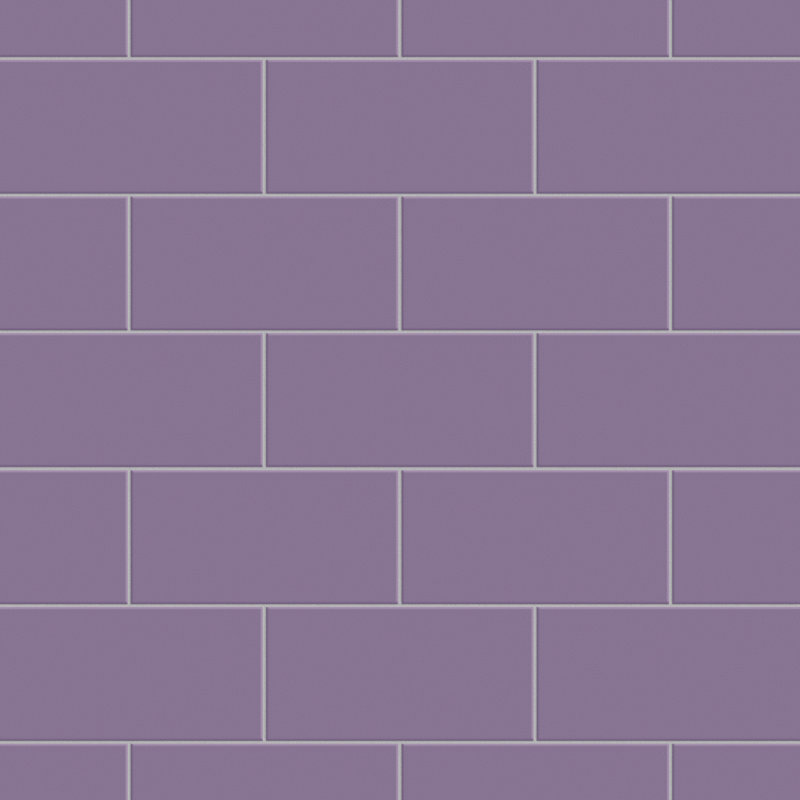 Carreau de céramique 3,88 po x 7,75 po Projectos, Mauve violet