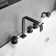 Vikran 3 Handle Deck Roman Tub Faucet with Diverter