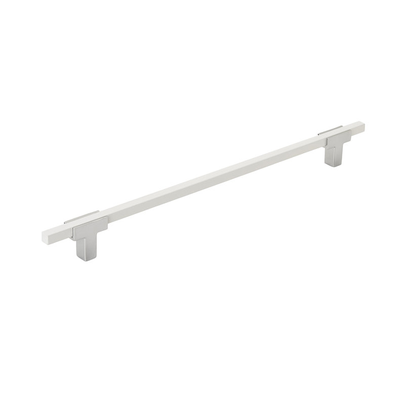 Poignée barre Urbanite, Chrome poli / noir mat brossé, 10 1/16"