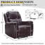Fauteuil inclinable en similicuir 37 po Emony-160951553