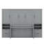 Grand lit escamotable mural avec placard, tiroirs et tablettes-2038928208